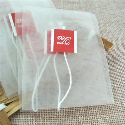 China Pyramid Nylon Tea Bag Empty Packaging And Flat Shape Factory Supply Heat Seal for sale