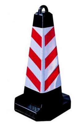 China PU traffic cone Plastic side cone filling sand cone / 70cm square pyramid /road cone crash isolated pile r70*35*35cm for sale