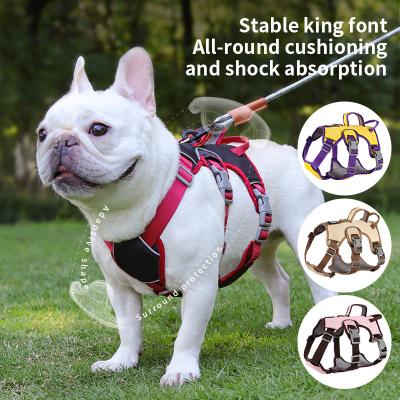 China Dog harness for small and medium sized dogs, anti-breakaway dog ​​leash, reflective anti-escape leash for sale