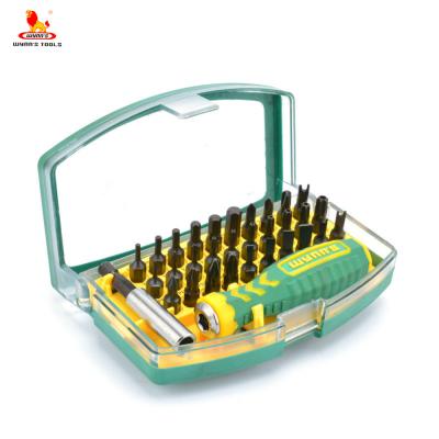 China Comfortable Handle Chrome Vanadium Screwdriver Multifunctional Steel DIY Tools Tool Kit 32 in 1 Precision Screwdriver Set for sale