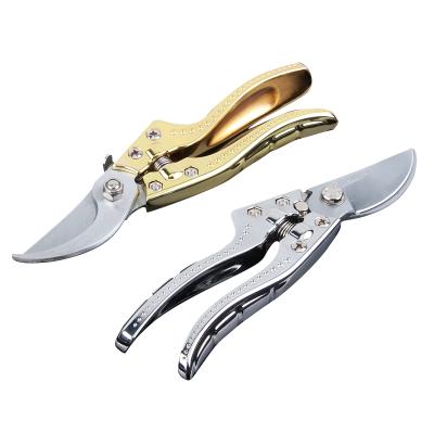 China Wholesale SK5 High Grade 8 Inch Garden Hand Bypass Manual Scissors Gold Anti-Slip Shears Branches Pruner Shears Wholesale SK5 Handle Branches Pruner Shears for sale