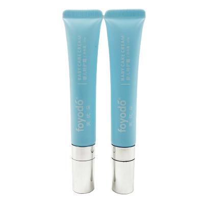 China NEW Sky Blue 20g Cosmetic Plastic Squeeze Tubes Small Skin Care Eye Cream Tubes With Ceramic Massage Head For Cosmetic Container Packaging for sale