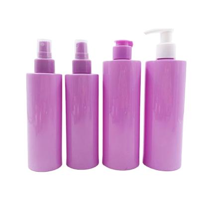 China Cosmetics Wholesale Custom Personal Care Bottles Packaging For 200-1000ml PET Plastic Shampoo Lotion Pump Shower Gel Bottles for sale