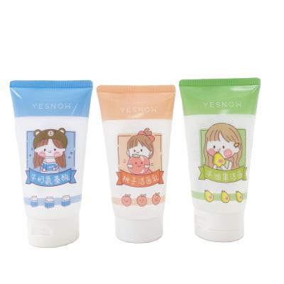 China 100ml 200ml Body Lotion Care Cream Squeeze Cosmetic Empty Tubes For Shampoo Hair Care Soft Plastic Tubes for sale