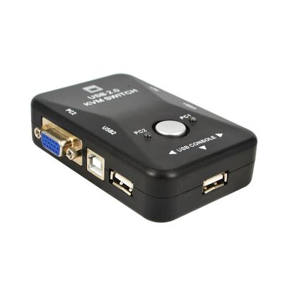 China ABS Doonjiey 2-Port USB Video KVM Switch For LCD PC TV Video Monitor VGA KVM Switch for sale