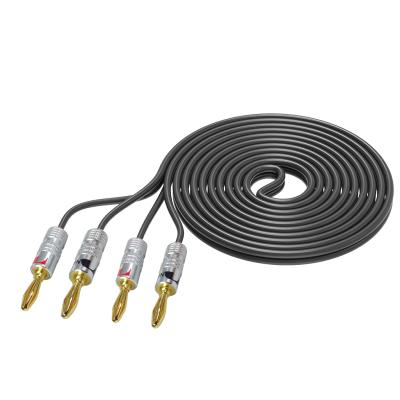 China 10ft High Fidelity Loudspeaker Cable with Banana Plug for Home Theater Multimedia Amplifier Kit for sale