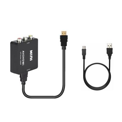 China PVC Compound AV CVBS 3RCA RCA To HDMI Video Cable Converter 1080p Upscaling HDMI Cable for sale