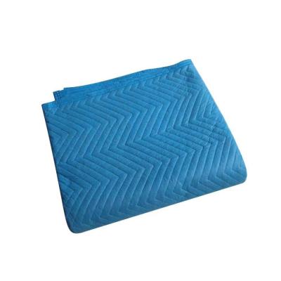 China 72 x 80 Inch Non-woven Moving Blanket Simple Non-woven Wear-Resistant Padded Protective Wrap Cover for sale