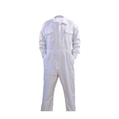 China Long Sleeves Custom White Coveralls Long Sleeve Work Uniform Boiler Suit Mens for sale