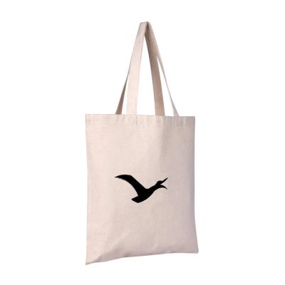 China Custom Handled Organic Cotton Shopping Bag Canvas Tote Bag Duffle Beach Bag for sale