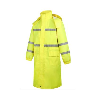 China Manufacturer Customized Safety Outdoor Reflective Raincoat Waterproof Oxford Raincoat Windproof Raincoat for sale