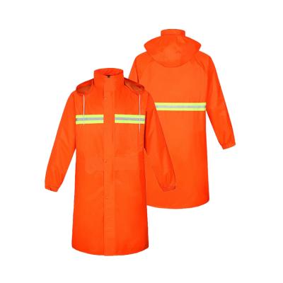 China Eco-friendly high quality reflective raincoat for mining construction workwear outdoor waterproof raincoat for sale