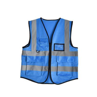 China Reflective Vests Hi Wholesale Blue Vis Reflective Safety Vests High Visibility Reflector Mesh Safety Vests for sale