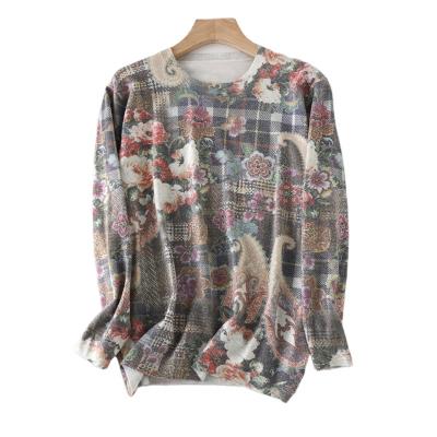 China Breathable In Stock Thick Pint Casual Computer Knitted Knitted Turtle Neck Cashmere Sweater Women for sale