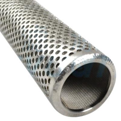 China Hotels Factory Price Stainless Steel Perforated Filter Tube / Perforated Pipe for sale