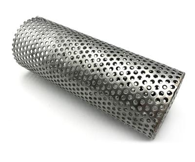 China Construction worksÂ   Liquid Pipe Filter Cylinder Filter Wrapped Borehole Casing Water Well Pipe Stainless Water Well Screen Perforated Steel 20 Years for sale