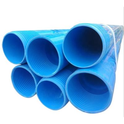 China food & Beverage Plant Pipe Water For Wells Plastic Blue Pipes Supplier Screen Prices Underground Supply Tubes And Gray Slot 8 Inches PVC Casing Wells for sale