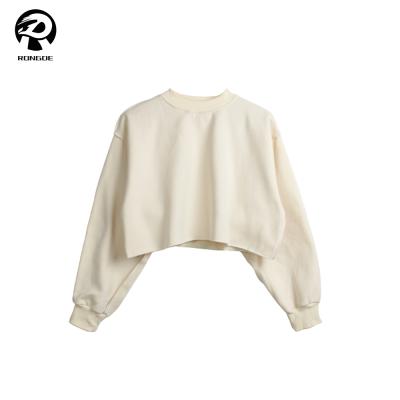 China Custom Viable Streetwear Apparel Sweatshirt Cropped Hoodie Woman for sale