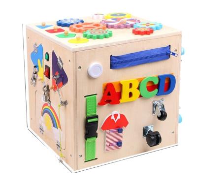 China Educational Toy Children's Montessori Puzzle Early Intelligence Development Open Buckle Busy Treasure Chest 1-3 Years Old Toys for sale