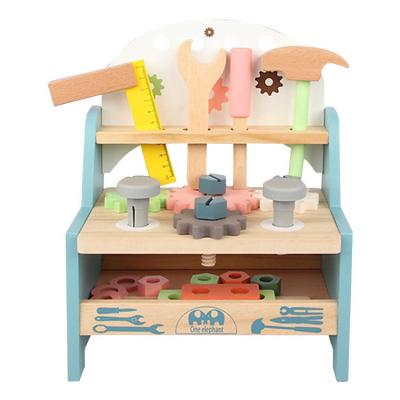 China Wooden Workbench Toy Toddler Wood Building Safety Set with Tools for Kids Boys and Girls for sale