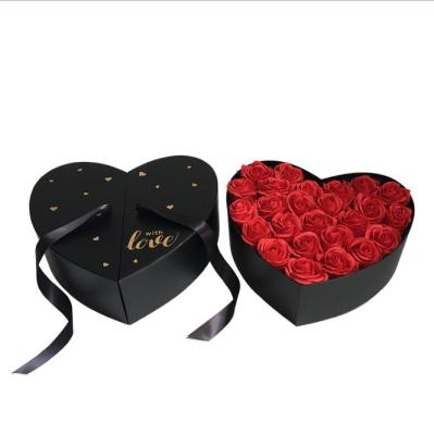 China Recyclable Custom Printing Heart Shape Flower Boxes, Roses Box, Heart Gift Boxes for sale