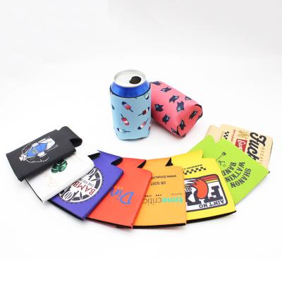 China Cooler 2022 Sublimation Printing Pattern Neoprene Stubby Holder Drink Beer Skinny Neoprene Waterproof Custom Beer Can Wrap Insulator Sleeve for sale