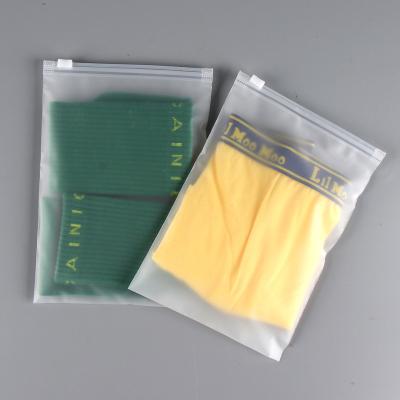 China Recyclable High Quality Ziplock Bag Custom Frosted Plastic Bags With Logos T Shirt Hoodies Clothes Packaging Zip Lock Bag for sale