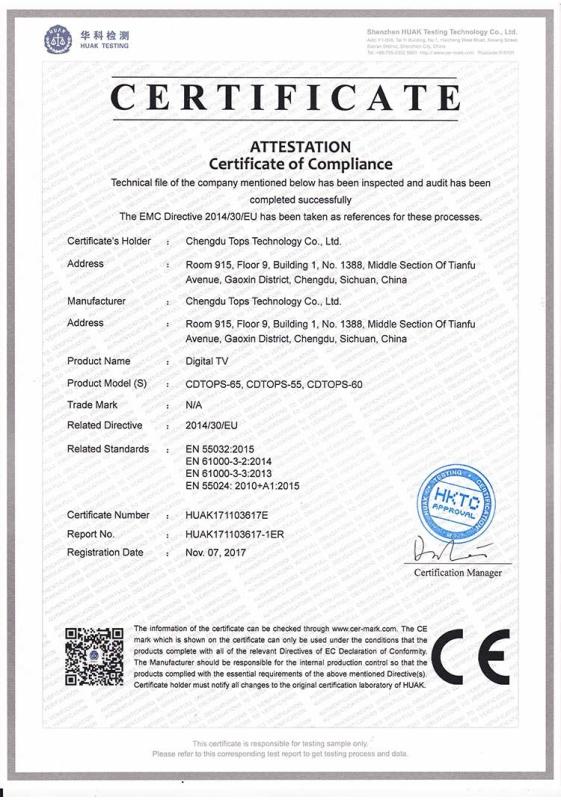 CE-EMC - Chengdu Tops Technology Co., Ltd.