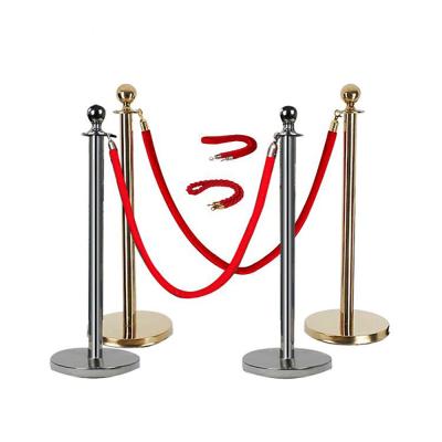 China 6 KG Red Rope Queue Line Metal Stanchion Posts For Party Wedding Events for sale