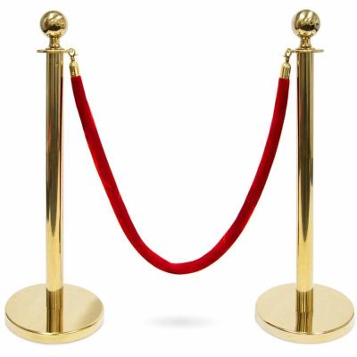 China Sleek Design Metal Stanchion Posts , Easy Assembly Retractable Belt Crowd Control Stanchions for sale