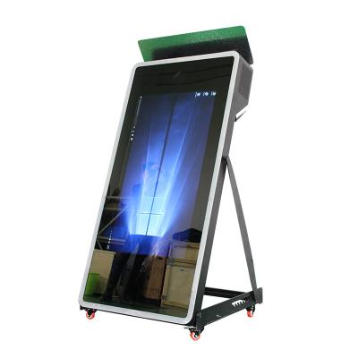 China 43 Inches Magic Mirror Photo Booth , Slim Selfie Mirror Me Booth Tower for sale