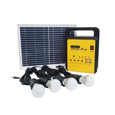 China Mini Solar Light System Outdoor Home Hot Selling Mobile Charging of 10W 18V Panel Portable Solar Power System for sale