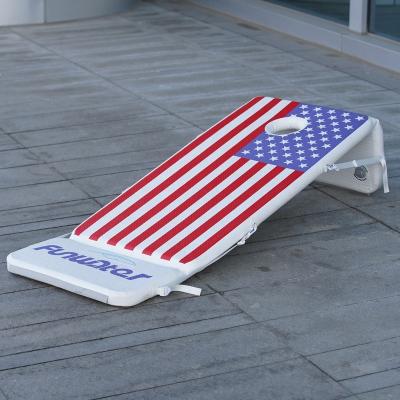 China PVC Corn in the Hole Game with 8 Bean Bags Corn Hole Boards Toss Game Cornhole for sale