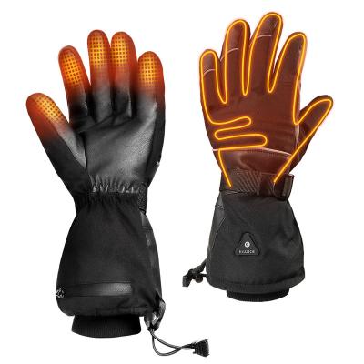 China Best Quality3 Outdoor Temperature Level Outdoor Temperature Smart Winter 7.4v 3350mah 3350mah Battery Heated Gloves For Snow Ski Skating Fishing for sale