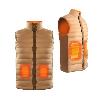 China 2022 High Quality Lightweight Safety Heated Vest Battery Anti-wrinkle Vest Polyester Filling Light Weight for sale