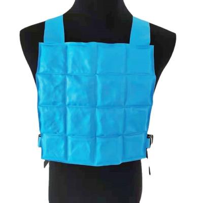 China Anti-heat 71f 75f 82f bio-based cooling vest 4 cells insert bag ice cooling pad for outdoor activity for sale