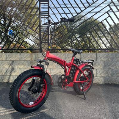 China Factory Wholesale Aluminum Alloy Fat Tire Folding Electric Bike For Adults for sale