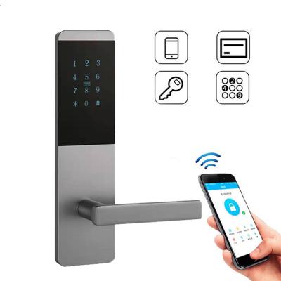 China Easloc factory price entrance smart door apartment door handle lock electronic digital ttlock password keyless smart door lock for sale