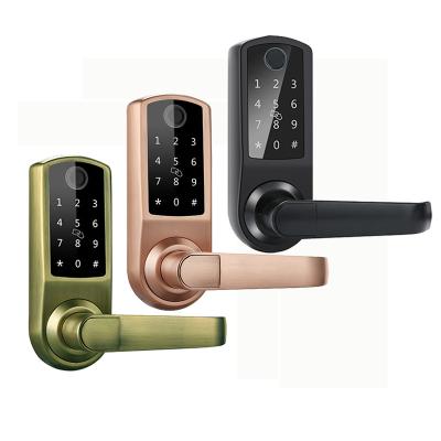 China Blue Tooth Keyless Apartment/Home/Hotel/Office Lock 2022 Hot Selling Smart Door Entry Door Card Digital Fingerprint Lock For Home for sale