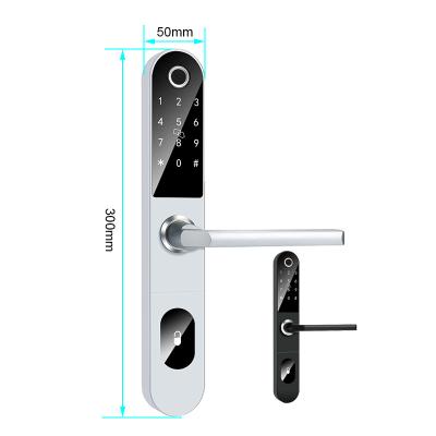 China Home Aluminum Biometric Fingerprint Sliding Glass Door Home Hotel Apartments APP Office Apartments Hotel Lock Guangdong Hyh Smart Hardware for sale