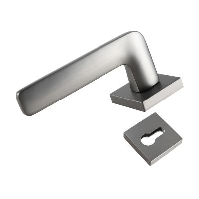 China Modern Gray Long Doors Accessories Heavy Duty Lever Door Handle for sale