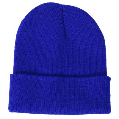 China Wholesale Custom Embroidery COMMON Logo Outdoor Warm Embroidered Blank Knitted Winter Hats Beanie for sale