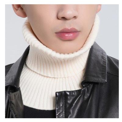 China Elastic Stretch Mens Womens Collar Scarf Knitted Elastic Scarves Warm Winter Cycling Windproof Ruffles Detachable Wrap Scarf for sale