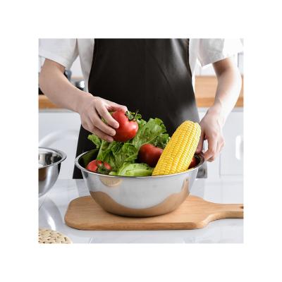 China Large Capacity Stainless Steel Sustainable Mixing Bowls With High Quality 304 Salad Cake Baking Stainless Steel Mixing Bowl for sale