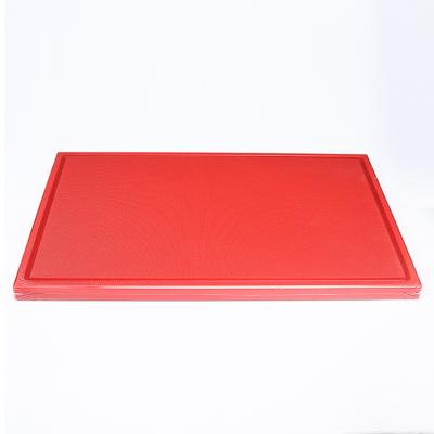 China Extra Large Sustainable Plastic Cutting Board Chopper with Juice Grooves Handle Cutting Boards for sale