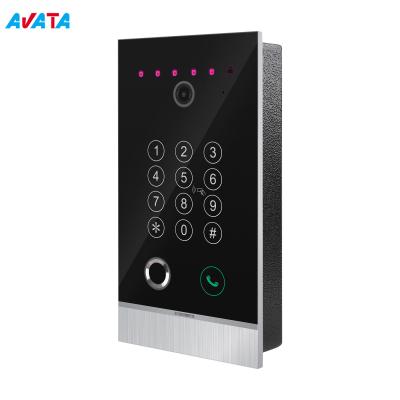 China Unlock Via Fingerprint Password Villa Outdoor Station Video Door Phone Intercom for sale