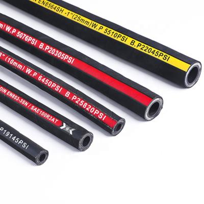 China Synthetic Rubber Hose R1AT High Pressure Flexible Rubber Hydraulic Hose for sale