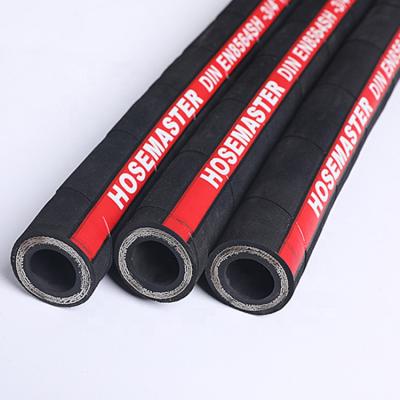 China Suitable For Carrying Hydraulic Fluids China Manufactured Flexible Rubber Hydraulic Hose 1/2 Inch Rubber Hose for sale