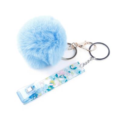 China Cute Acrylic Credit Card Puller Promotional Gift Bank Card Grabber For Long Nails ATM Key Chain No Contact ID Puller for sale