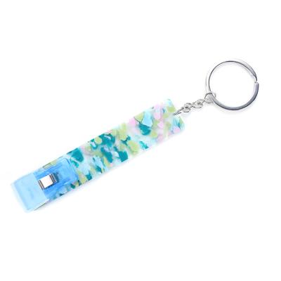 China Promotional Gift Amazone Hot Sale Women Credit Card Holders Puller Key Chain Custom Card Grabber Acrylic Material Clip For Long Nails for sale